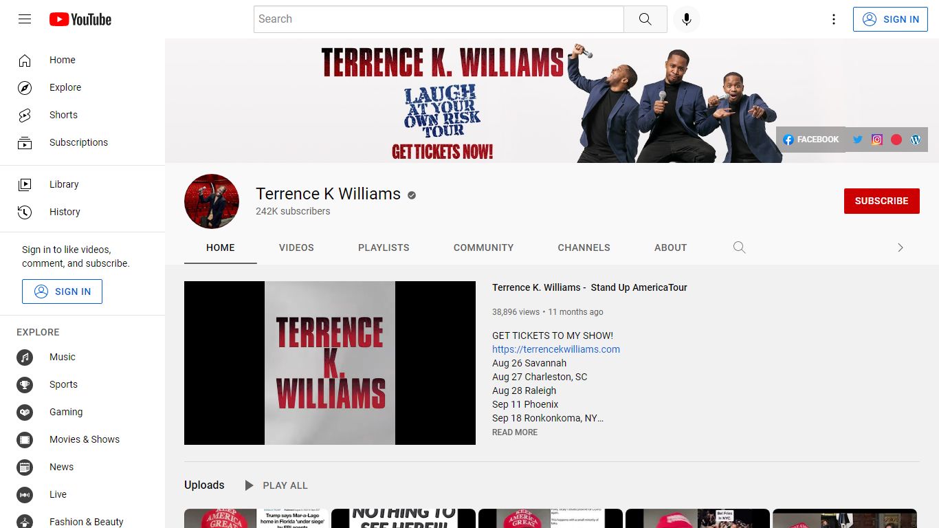 Terrence K Williams - YouTube