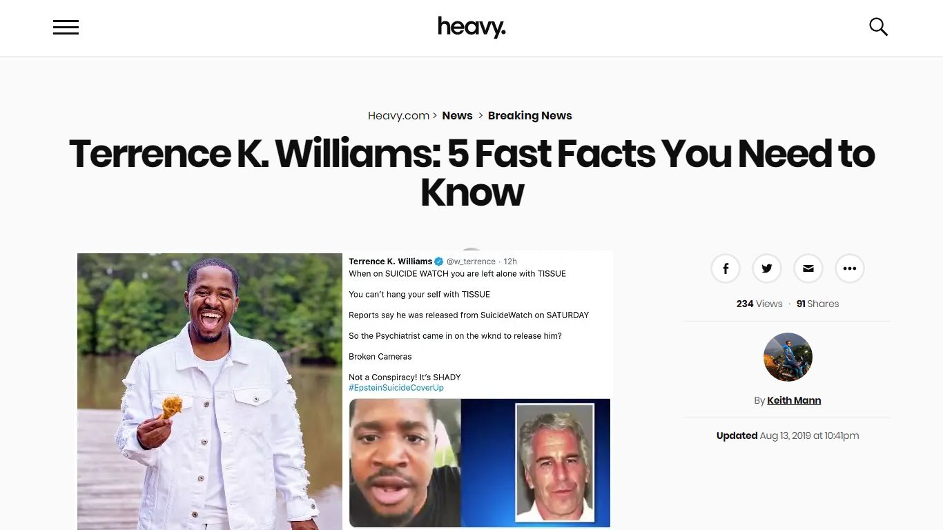 Terrence K. Williams: 5 Fast Facts You Need to Know